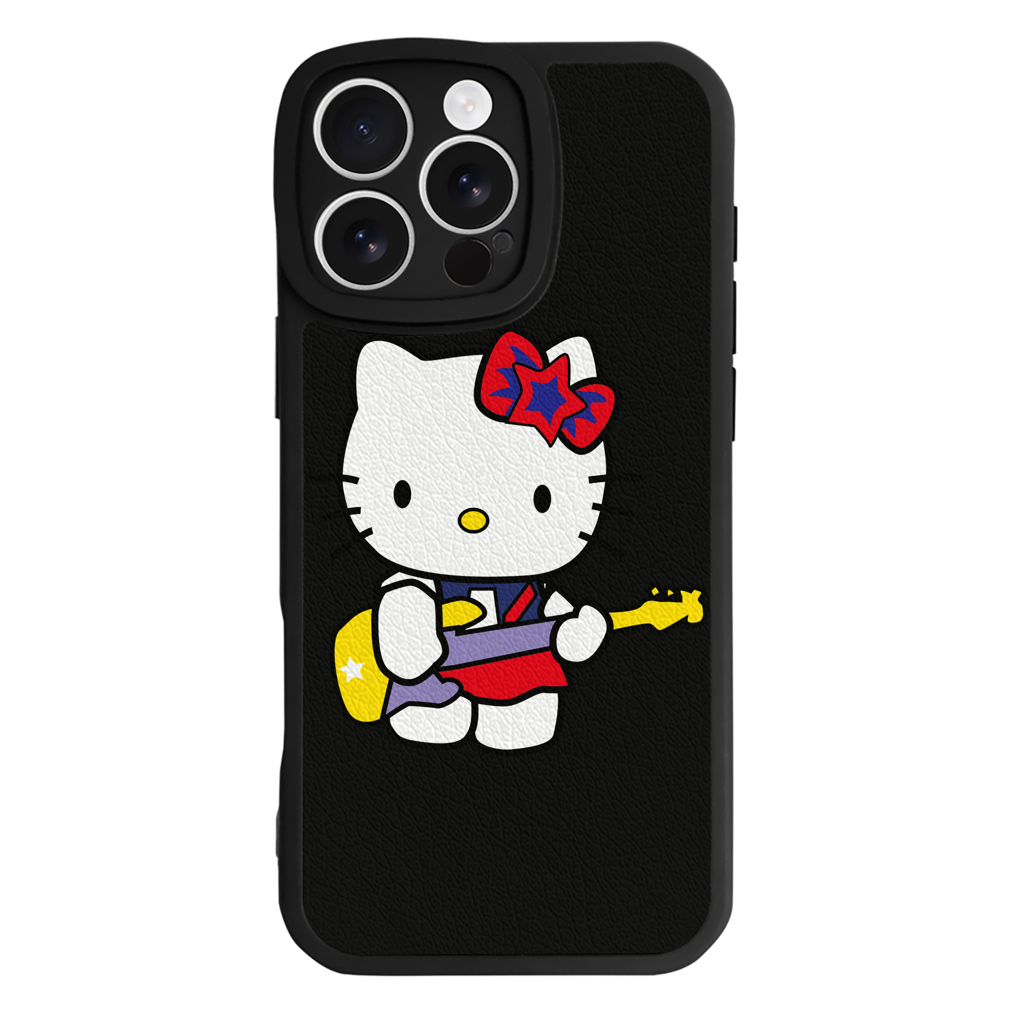 （画像用） Hello Kitty ハローキティ 【iPhone 16シリーズ対応】シリコンスマホケース（レザー調） 材質：シリコン
